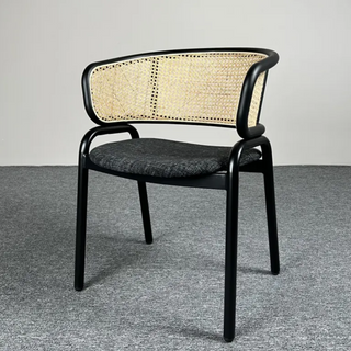 Milan Dining Chair With Metal Legs - Grey