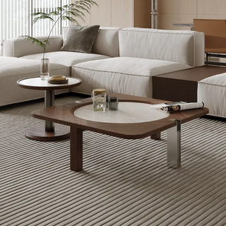 BRAGA Marble Finish Set of 2 Coffee Table.