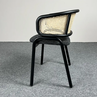 Milan Dining Chair With Metal Legs - Grey