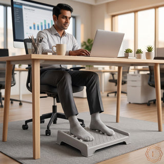 Foot Massage Roller Dual & Portable - Grey