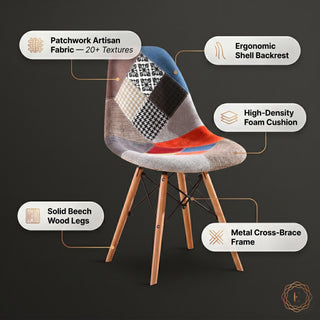 Eames Replica Patchwork Chair - Multicolor
