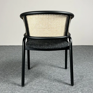 Milan Dining Chair With Metal Legs - Grey