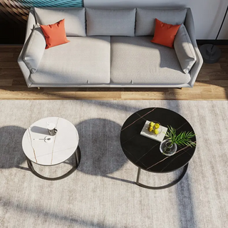 OTAVA Nesting Center Table - White and Black