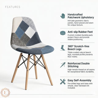 Eames Replica Patchwork Chair - Multicolor