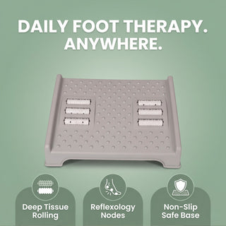 Foot Massage Roller Dual & Portable - Grey