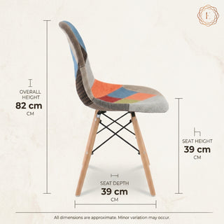 Eames Replica Patchwork Chair - Multicolor