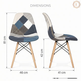 Eames Replica Patchwork Chair - Multicolor
