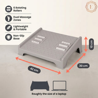 Foot Massage Roller Dual & Portable - Grey