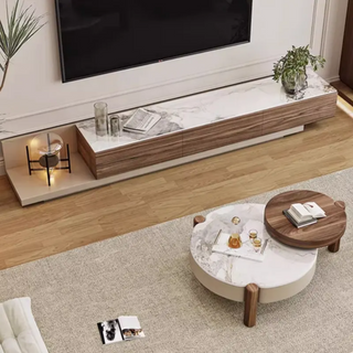 NICOBAR Round Center Coffee Table Wooden Teapoy.