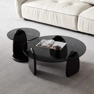 DANKOV Centre Table With Glass Top.