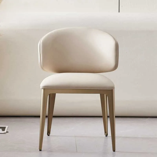 Kara Dining Chair with Pu Leather & SS legs.