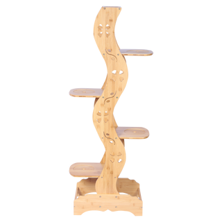 5 Tier Indoor-Outdoor Display Rack -Brown FLOWER RACK urbancart.in