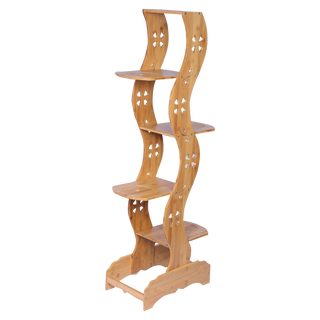 5 Tier Indoor-Outdoor Display Rack -Brown FLOWER RACK urbancart.in