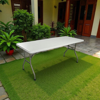 1.5 Meter Portable Folding HDPE Outdoor Picnic Garden Table - White