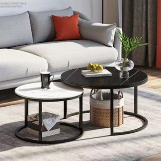 OTAVA Nesting Center Table - White and Black