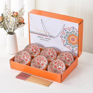 Bloom Garden Ceramic Bowl Set for Kitchen & Dining Microwave Safe