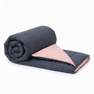 Epicasa Reversible Comforter | 200 GSM Thermal Bonded Fill | 110 GSM Micro Peach Fabric | All Season AC Quilt | Diamond Quilted | Lightweight Duvet Blanket for Home Bedroom |