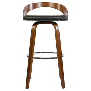Teo High Chair With Unique Wooden Backrest - Brown