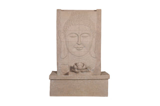 Sandstone Buddha Face Fountain