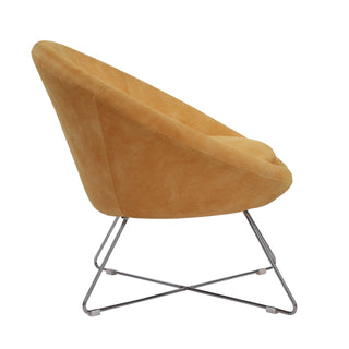 Chelsea Lounge Chair with fabric and Sturdy Metal Frame