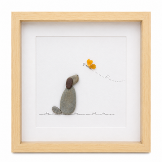 Chasing Wonder – Handcrafted Natural Pebble Art Frame
