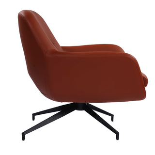Celeste Modern Leather Armchair  Chair - Brown