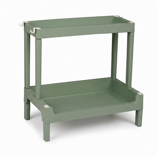 2-Tier Plastic Storage Trolley