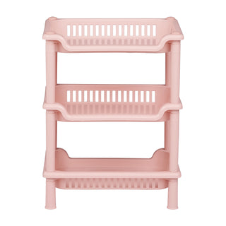 3-Layer Plastic Kitchen Storage Basket Rack