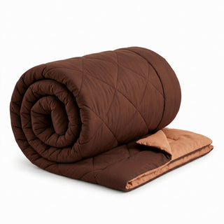 Epicasa Reversible Comforter | 200 GSM Thermal Bonded Fill | 110 GSM Micro Peach Fabric | All Season AC Quilt | Diamond Quilted | Lightweight Duvet Blanket for Home Bedroom |