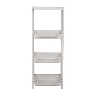 Plastic Multipurpose Storage Organizer Rack - Grey