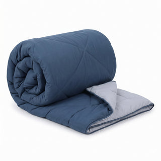 Epicasa Reversible Comforter | 200 GSM Thermal Bonded Fill | 110 GSM Micro Peach Fabric | All Season AC Quilt | Diamond Quilted | Lightweight Duvet Blanket for Home Bedroom |