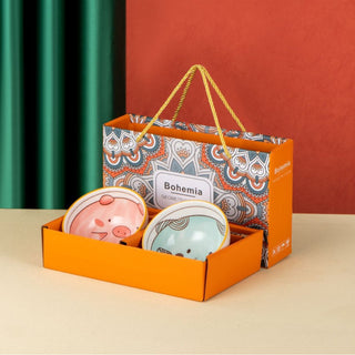 Candy Pop Ceramic Bowl Set for Kitchen & Dining Microwave Safe