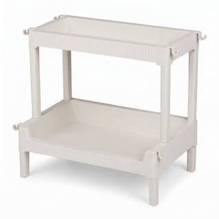 2-Tier Plastic Storage Trolley