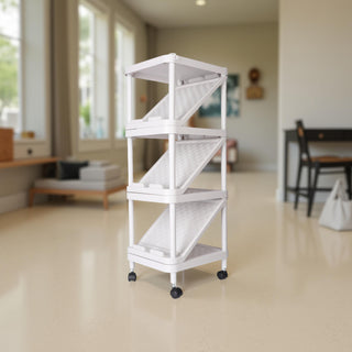 4-Tier Shoe Rack Organizer 7-Pair Capacity