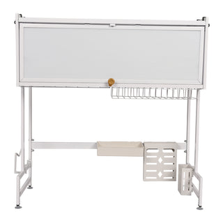 Over-Sink Dish Drying Rack Stainless Steel 2 Tier - Black