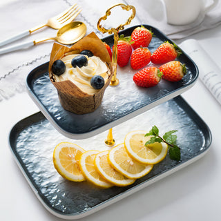 Serving 2 Tier Tray for Cake & Desserts