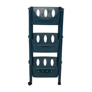 3-Tier Transparent Kitchen Storage Rack Organizer