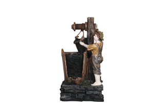 Boy with Hand-Pump Fountain