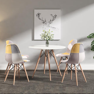 Eames Replica Patchwork Chair - Yellow Chair urbancart.in