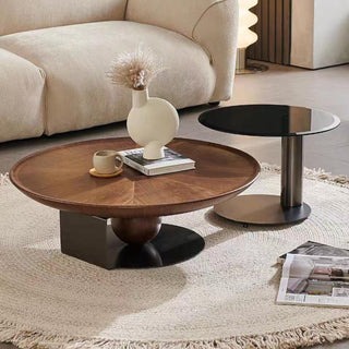 HEROICA Center Table with Wooden Top.