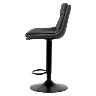 Austin Modern High Chair With Pu Leather - Grey