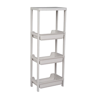 Plastic Multipurpose Storage Organizer Rack - Grey
