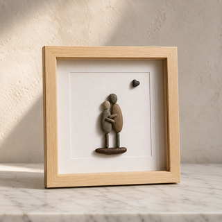 Beside You, Always – Handcrafted Pebble Art Frame