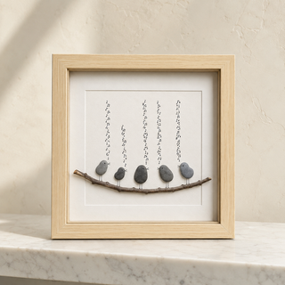Where Every Voice Belongs - Handcrafted Pebble Art in Shadow Box Frame