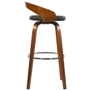 Teo High Chair With Unique Wooden Backrest - Brown