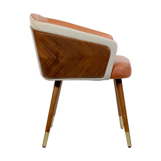 Zurich Wood Finish Dining Chair - Tan