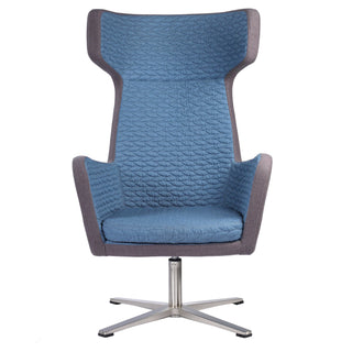 Isabella Lounge Chair with Armrest - Blue