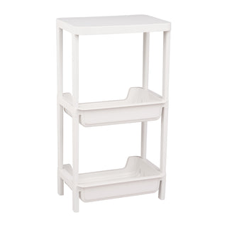 Plastic Multipurpose Storage Organizer Rack - Grey