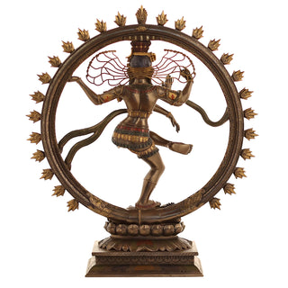 Lord Natraj Shiva Made of Bronze composite - 15.5 x 4 x 18 Inch, 2.6 Kg