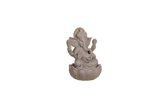 Ganesha on Lotus Small Sandstone Fountain